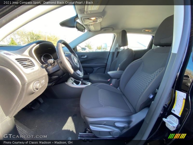 Diamond Black Crystal Pearl / Black 2021 Jeep Compass Sport