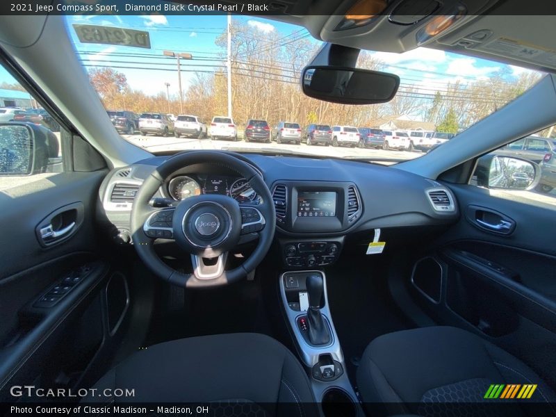 Diamond Black Crystal Pearl / Black 2021 Jeep Compass Sport