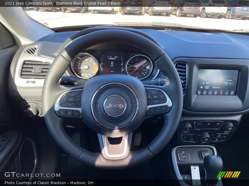 Diamond Black Crystal Pearl / Black 2021 Jeep Compass Sport