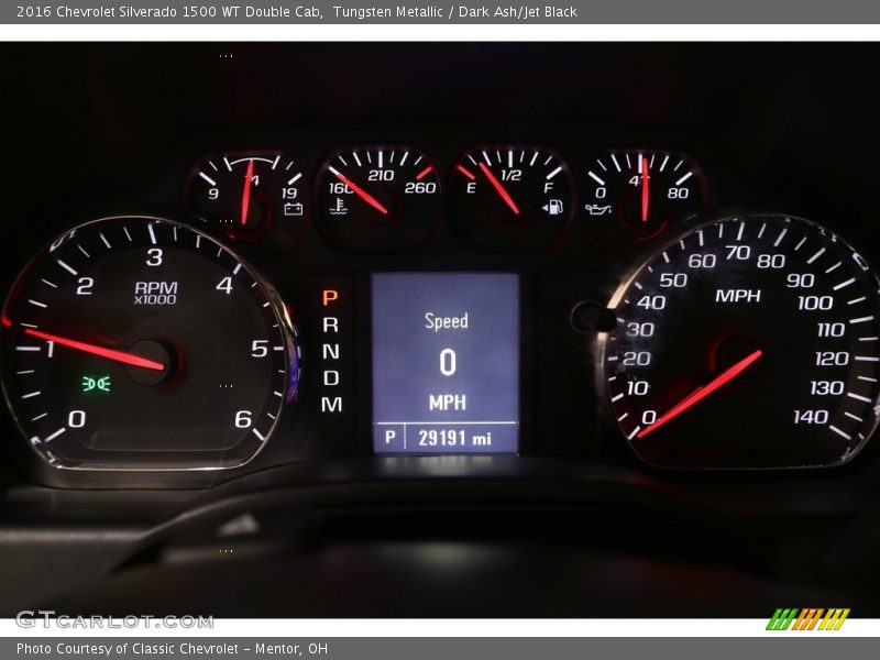  2016 Silverado 1500 WT Double Cab WT Double Cab Gauges