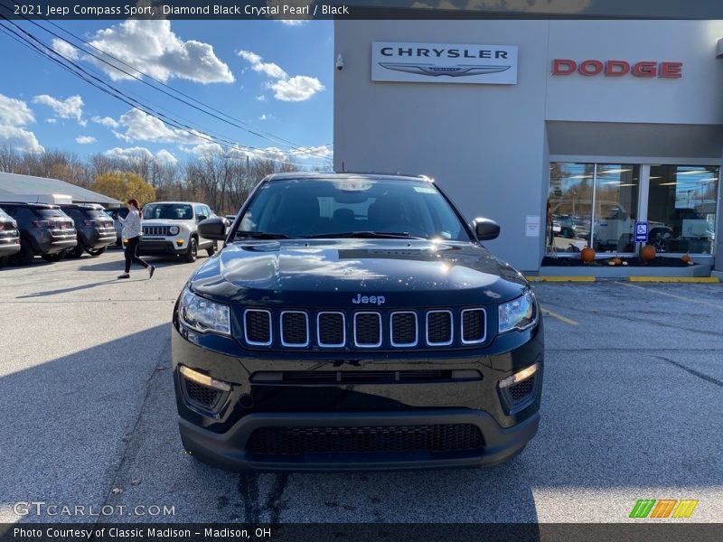 Diamond Black Crystal Pearl / Black 2021 Jeep Compass Sport