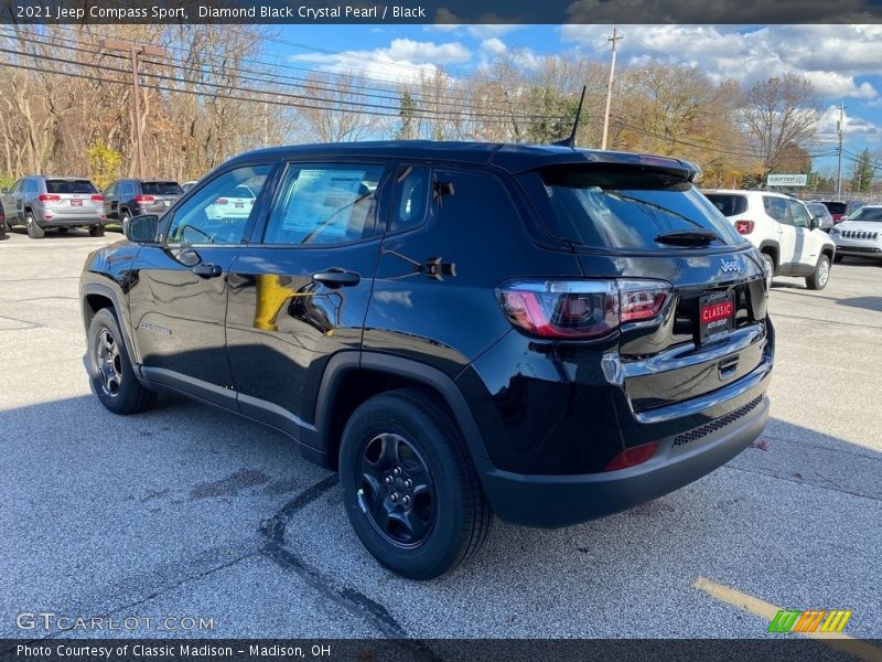 Diamond Black Crystal Pearl / Black 2021 Jeep Compass Sport