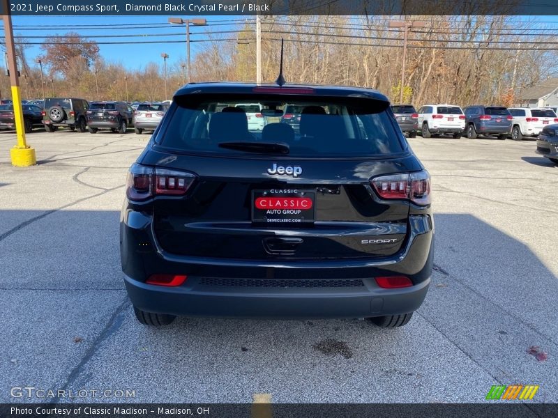 Diamond Black Crystal Pearl / Black 2021 Jeep Compass Sport