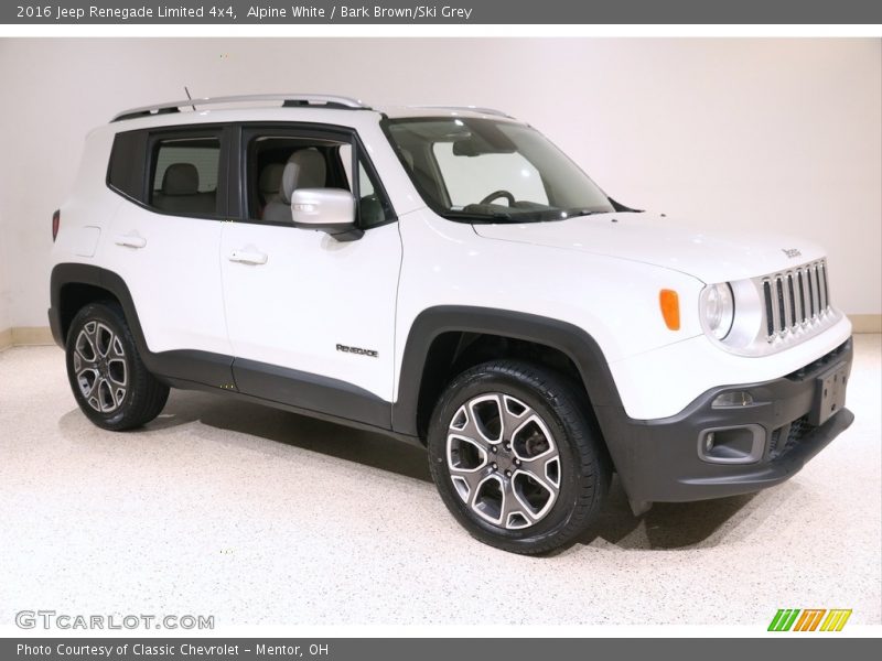 Alpine White / Bark Brown/Ski Grey 2016 Jeep Renegade Limited 4x4