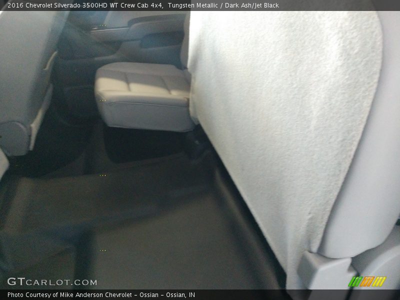 Rear Seat of 2016 Silverado 3500HD WT Crew Cab 4x4