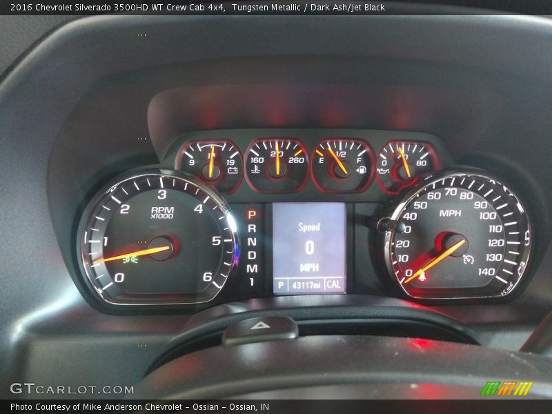 2016 Silverado 3500HD WT Crew Cab 4x4 WT Crew Cab 4x4 Gauges