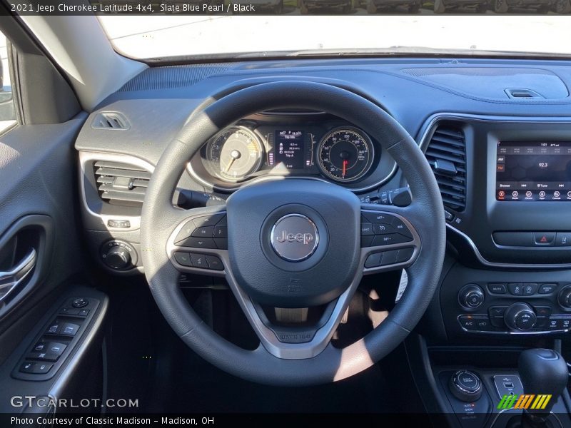 Slate Blue Pearl / Black 2021 Jeep Cherokee Latitude 4x4