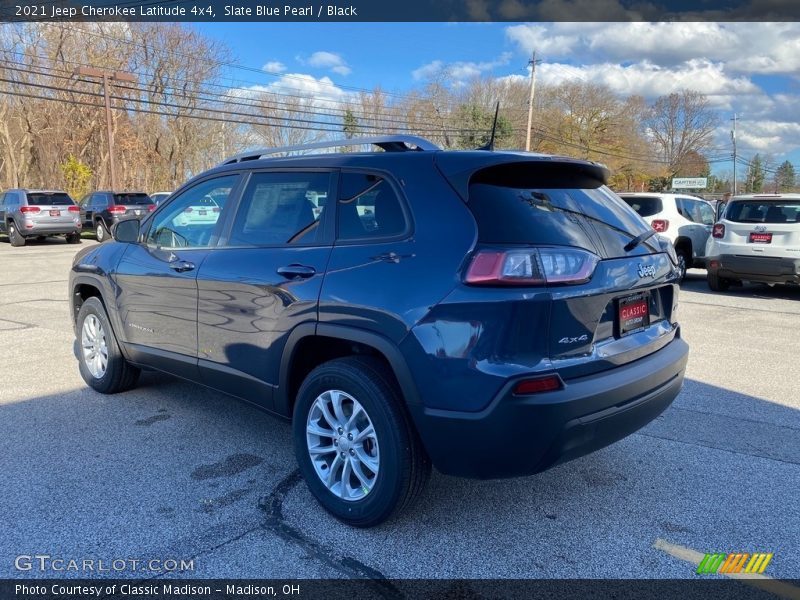 Slate Blue Pearl / Black 2021 Jeep Cherokee Latitude 4x4