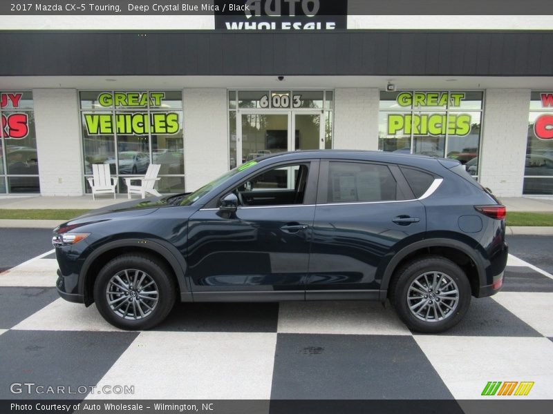 Deep Crystal Blue Mica / Black 2017 Mazda CX-5 Touring