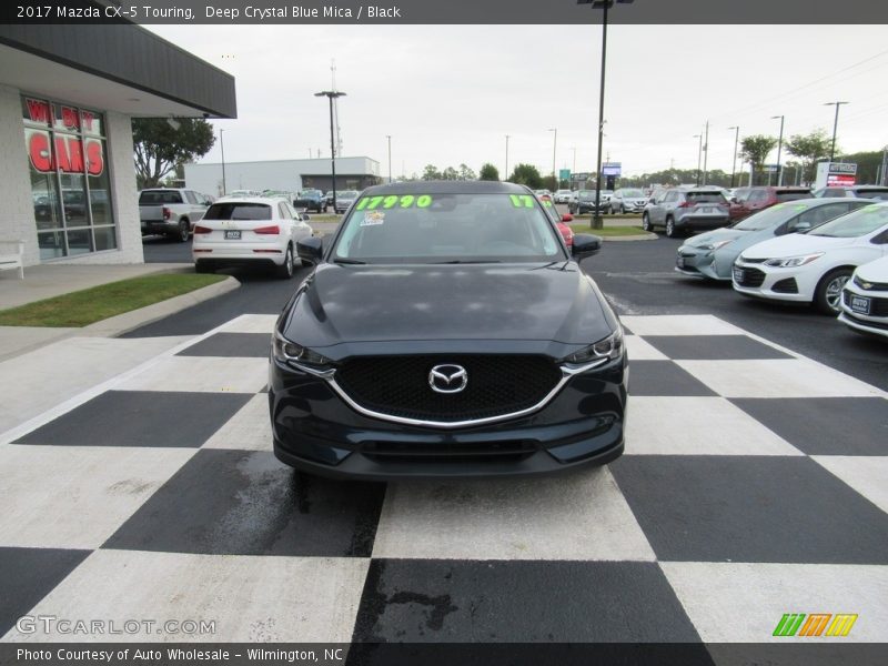 Deep Crystal Blue Mica / Black 2017 Mazda CX-5 Touring