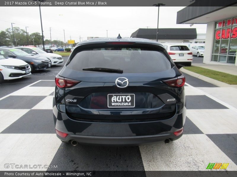 Deep Crystal Blue Mica / Black 2017 Mazda CX-5 Touring
