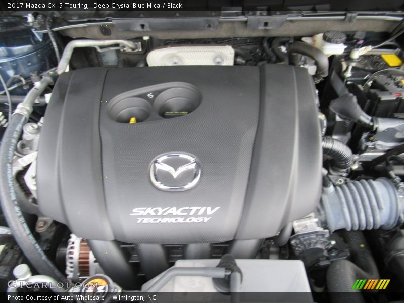 Deep Crystal Blue Mica / Black 2017 Mazda CX-5 Touring