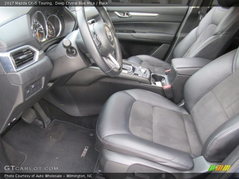 Deep Crystal Blue Mica / Black 2017 Mazda CX-5 Touring