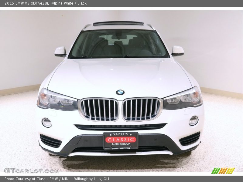 Alpine White / Black 2015 BMW X3 xDrive28i