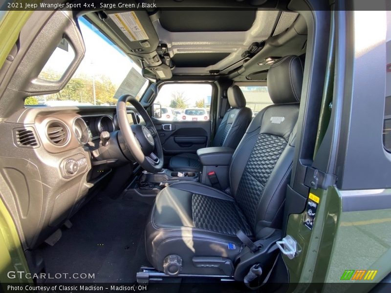 Front Seat of 2021 Wrangler Sport 4x4
