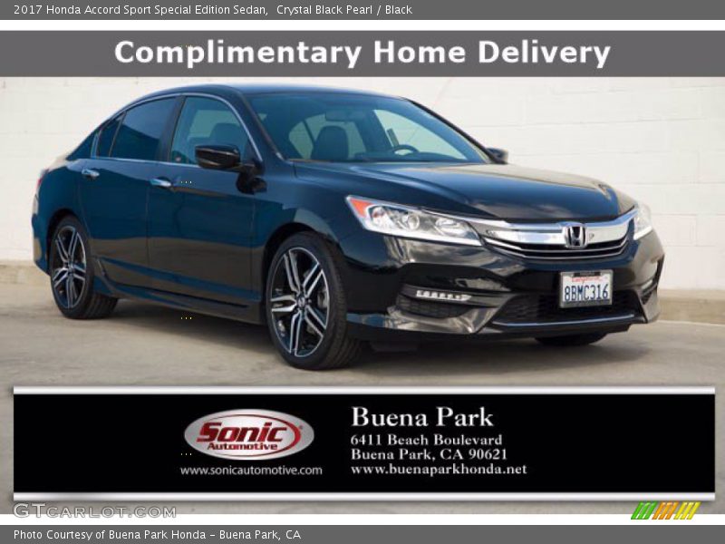Crystal Black Pearl / Black 2017 Honda Accord Sport Special Edition Sedan