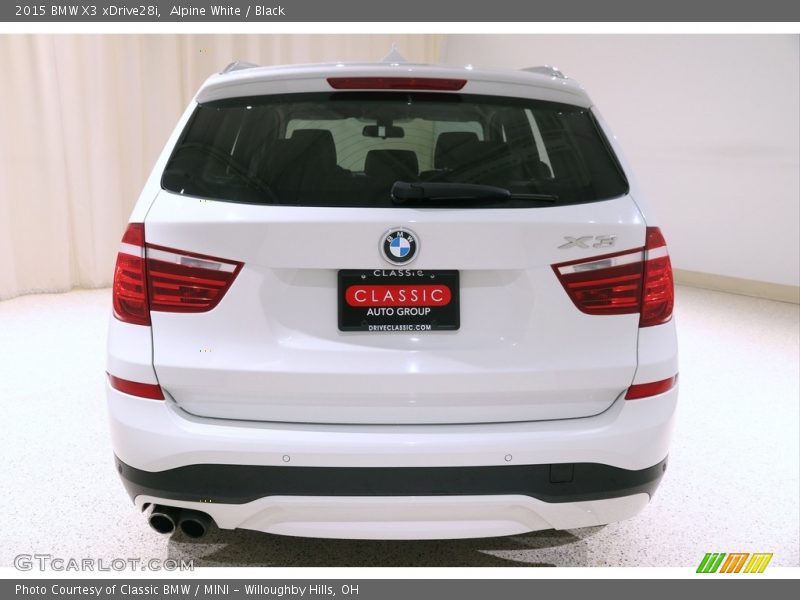 Alpine White / Black 2015 BMW X3 xDrive28i
