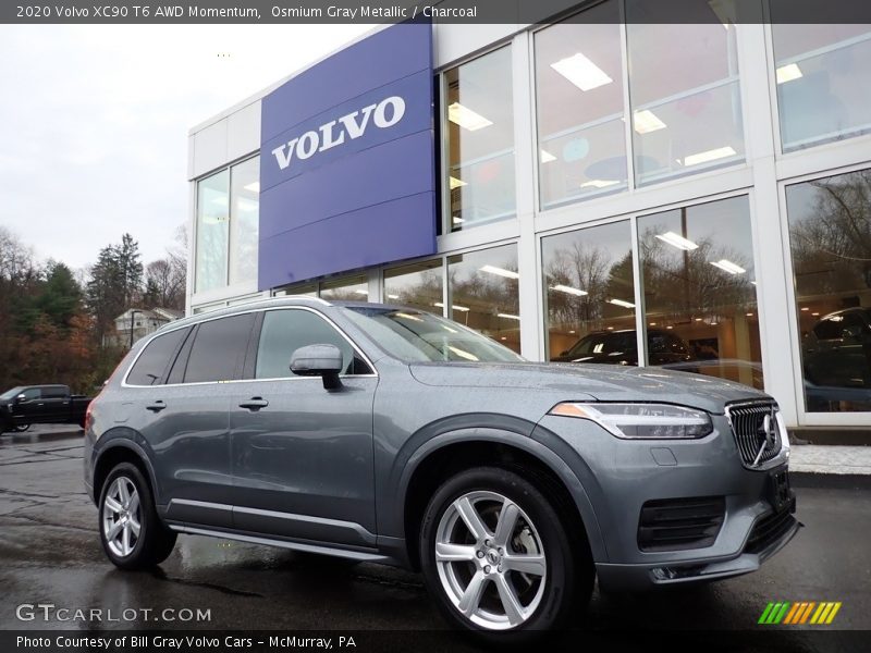 Osmium Gray Metallic / Charcoal 2020 Volvo XC90 T6 AWD Momentum