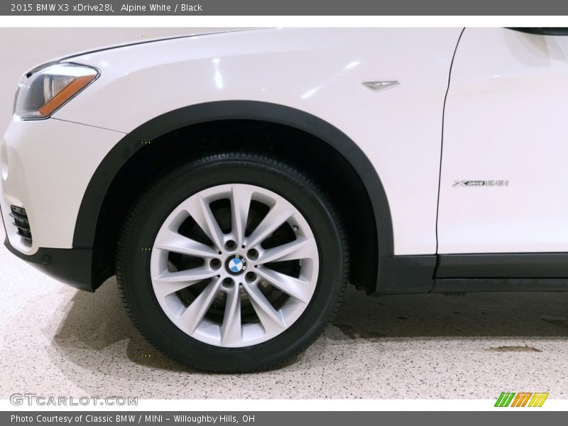 Alpine White / Black 2015 BMW X3 xDrive28i