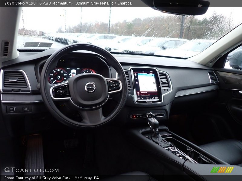 Osmium Gray Metallic / Charcoal 2020 Volvo XC90 T6 AWD Momentum