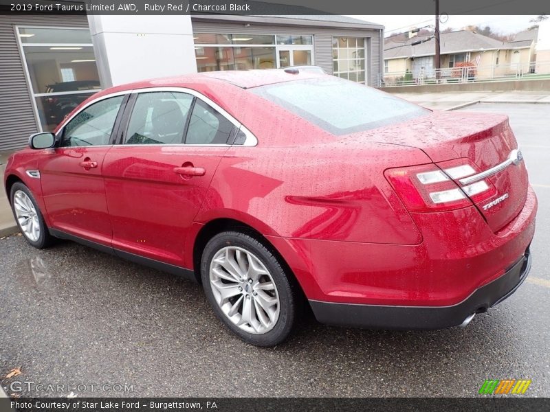 Ruby Red / Charcoal Black 2019 Ford Taurus Limited AWD