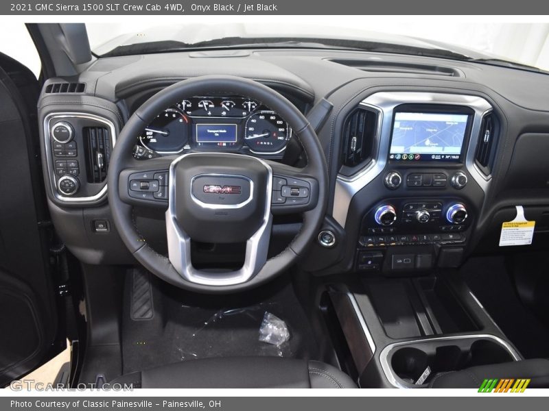 Onyx Black / Jet Black 2021 GMC Sierra 1500 SLT Crew Cab 4WD