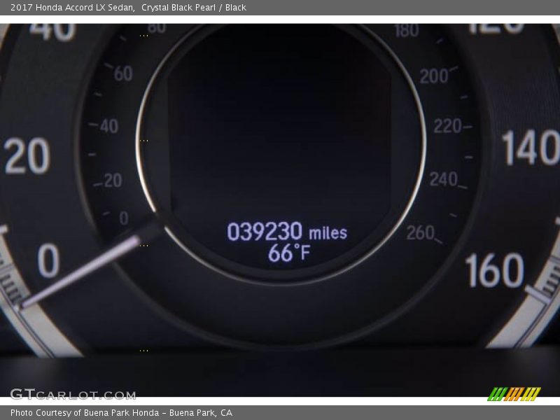 Crystal Black Pearl / Black 2017 Honda Accord LX Sedan
