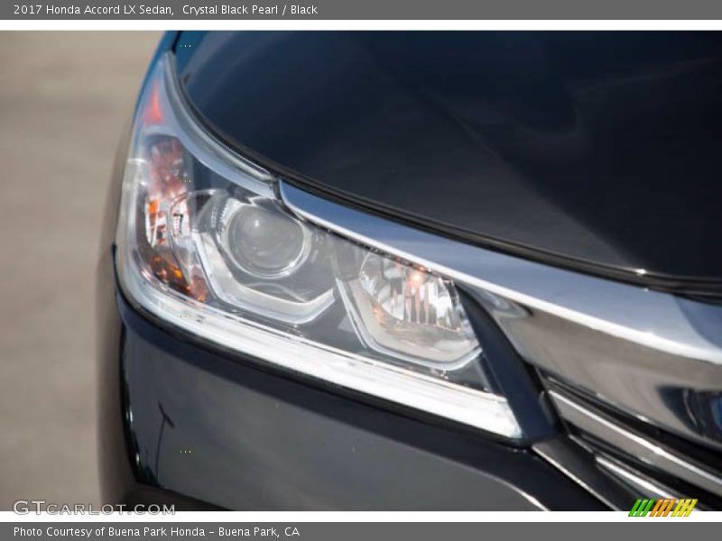 Crystal Black Pearl / Black 2017 Honda Accord LX Sedan