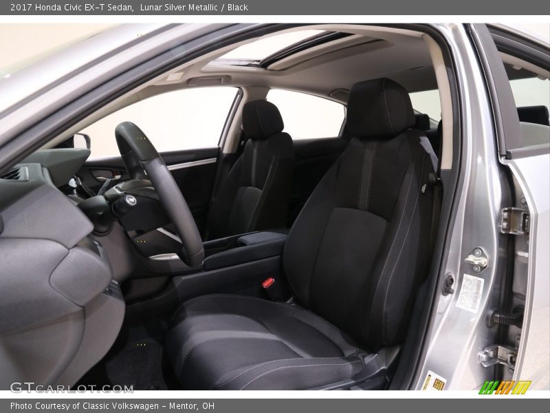 Lunar Silver Metallic / Black 2017 Honda Civic EX-T Sedan