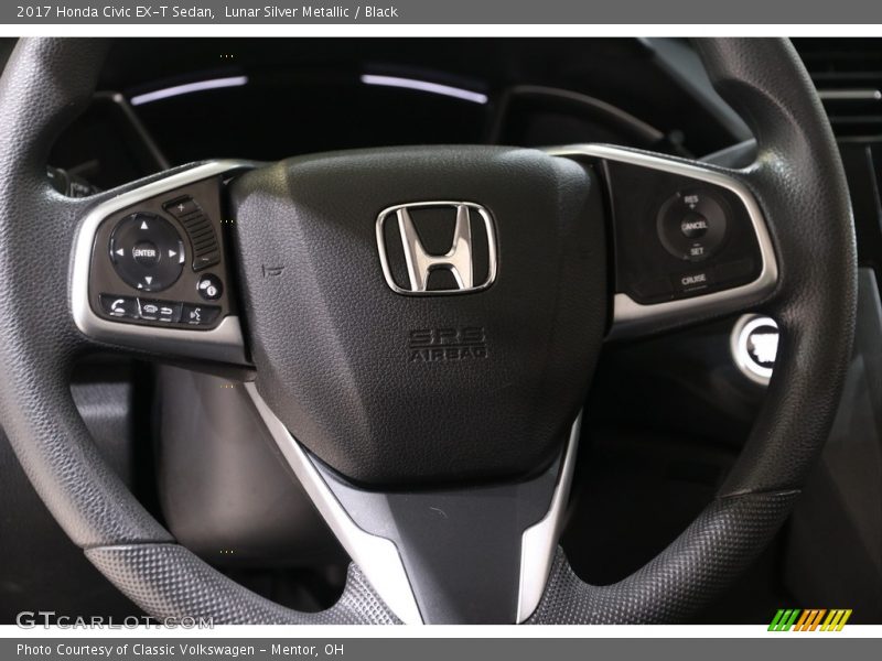 Lunar Silver Metallic / Black 2017 Honda Civic EX-T Sedan