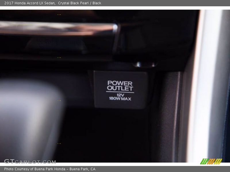 Crystal Black Pearl / Black 2017 Honda Accord LX Sedan