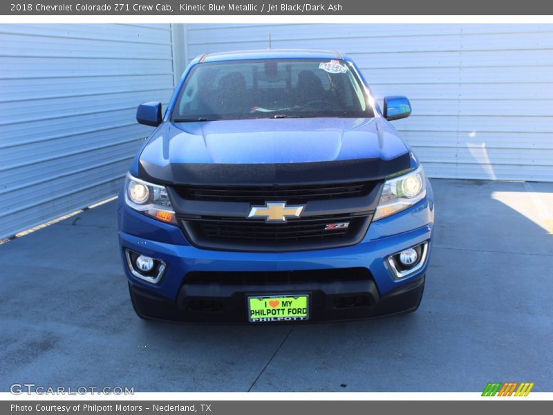 Kinetic Blue Metallic / Jet Black/Dark Ash 2018 Chevrolet Colorado Z71 Crew Cab