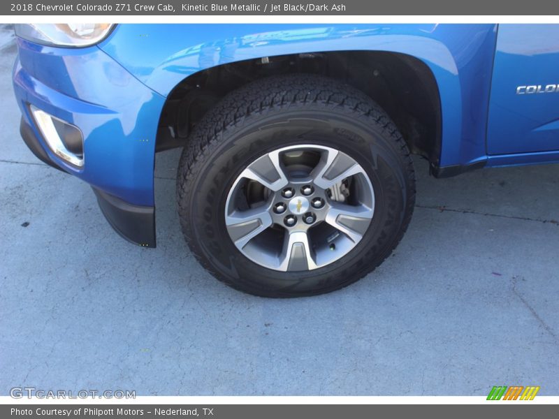 Kinetic Blue Metallic / Jet Black/Dark Ash 2018 Chevrolet Colorado Z71 Crew Cab