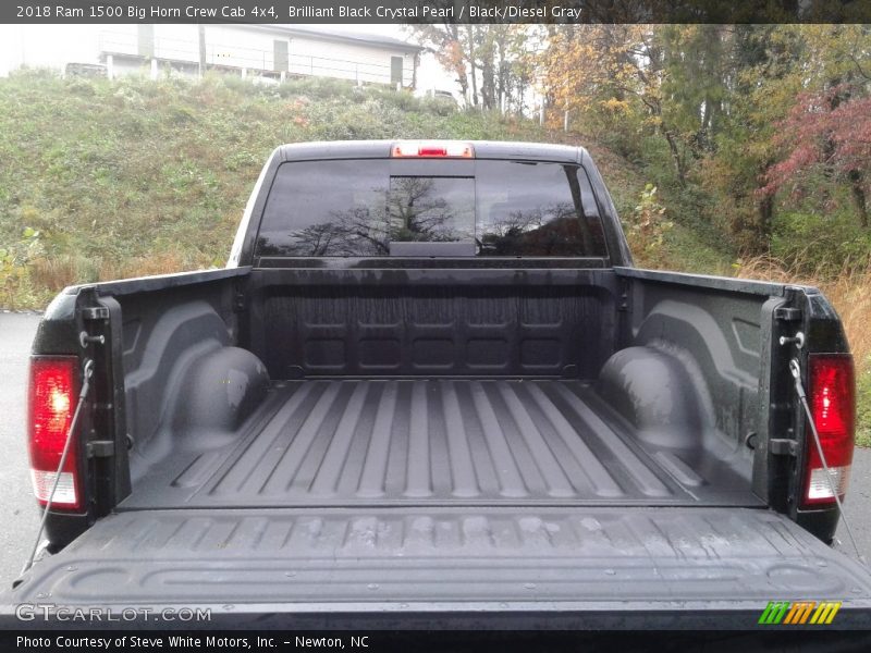 Brilliant Black Crystal Pearl / Black/Diesel Gray 2018 Ram 1500 Big Horn Crew Cab 4x4