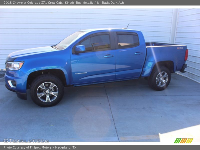 Kinetic Blue Metallic / Jet Black/Dark Ash 2018 Chevrolet Colorado Z71 Crew Cab