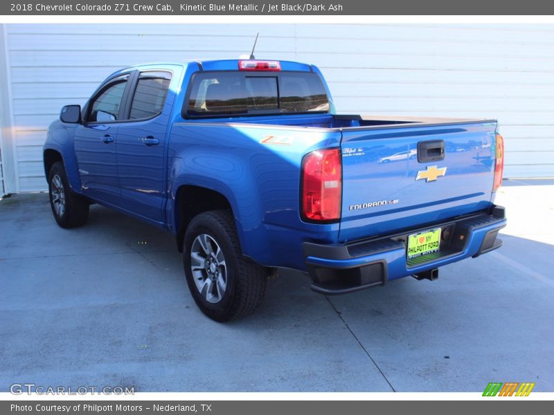 Kinetic Blue Metallic / Jet Black/Dark Ash 2018 Chevrolet Colorado Z71 Crew Cab