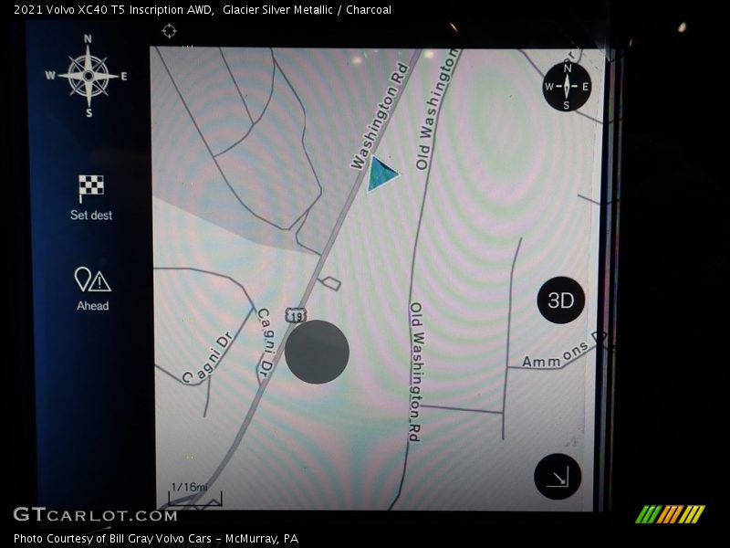 Glacier Silver Metallic / Charcoal 2021 Volvo XC40 T5 Inscription AWD