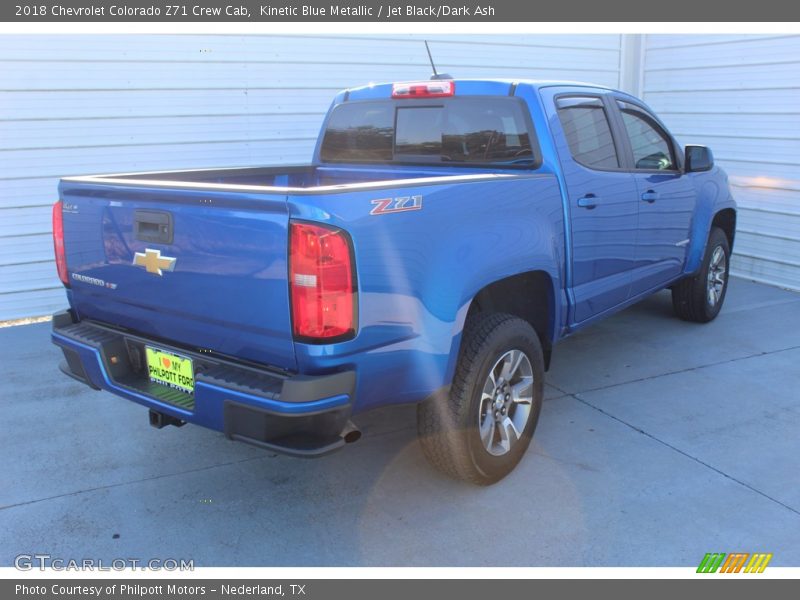 Kinetic Blue Metallic / Jet Black/Dark Ash 2018 Chevrolet Colorado Z71 Crew Cab