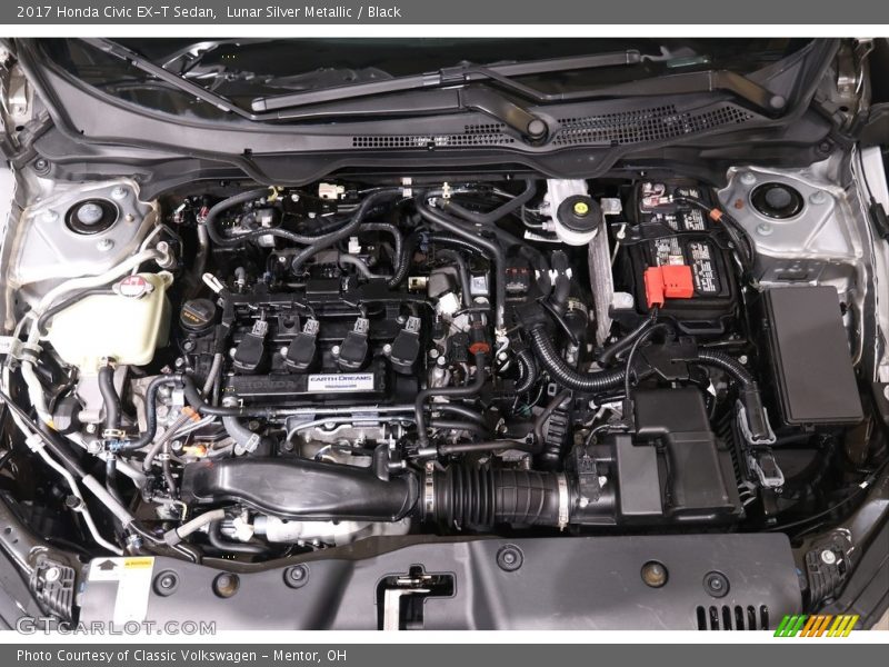 Lunar Silver Metallic / Black 2017 Honda Civic EX-T Sedan