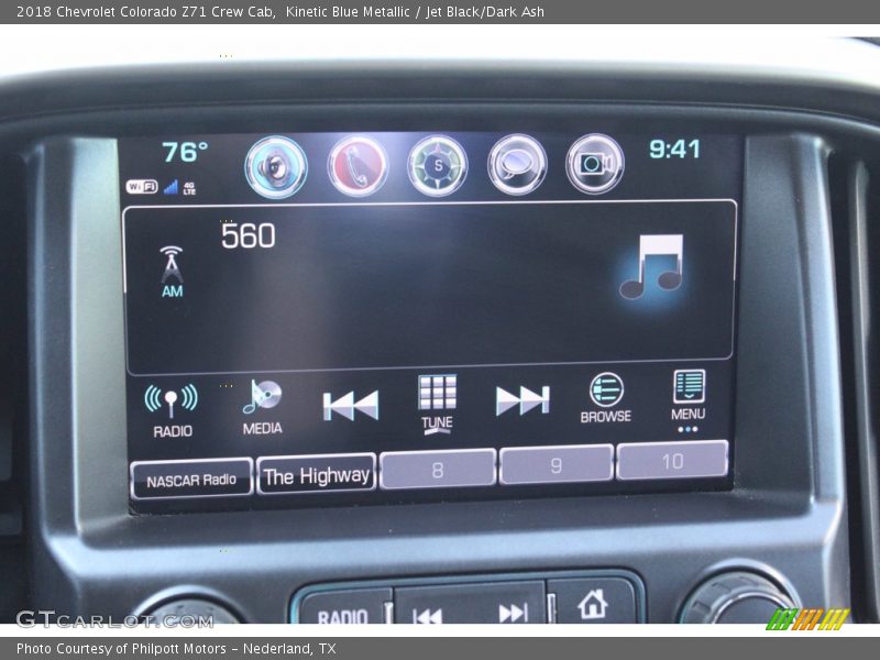 Kinetic Blue Metallic / Jet Black/Dark Ash 2018 Chevrolet Colorado Z71 Crew Cab