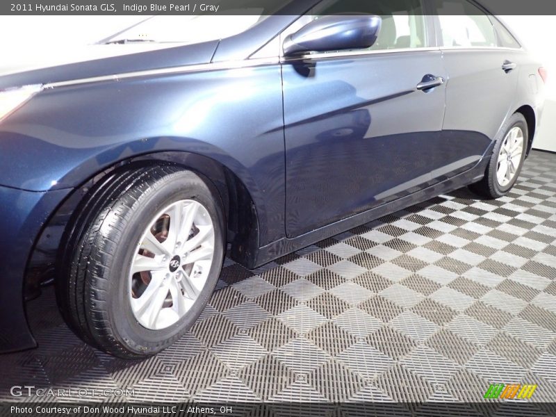 Indigo Blue Pearl / Gray 2011 Hyundai Sonata GLS