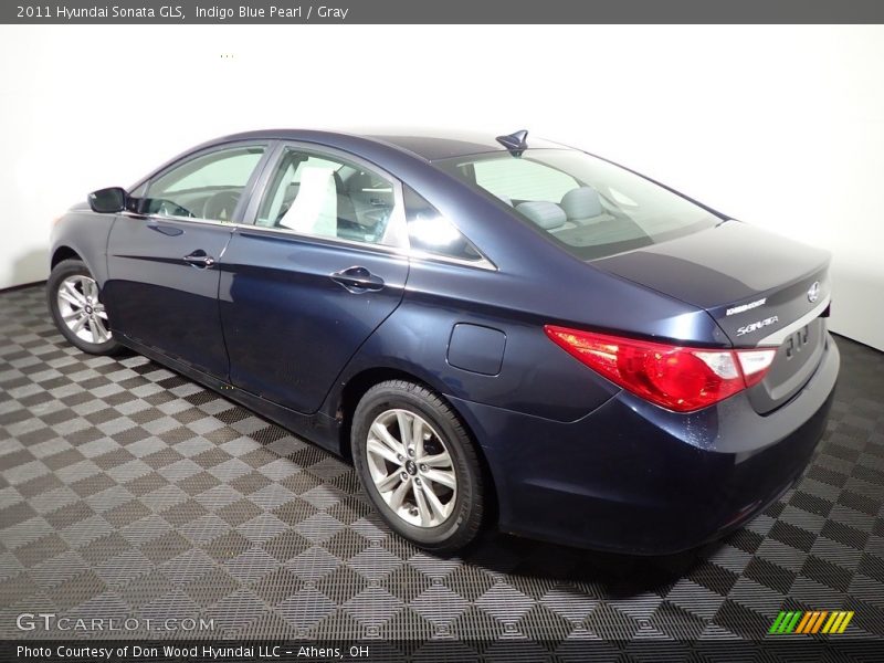 Indigo Blue Pearl / Gray 2011 Hyundai Sonata GLS