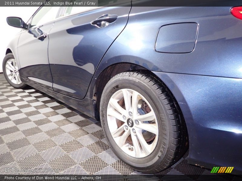 Indigo Blue Pearl / Gray 2011 Hyundai Sonata GLS