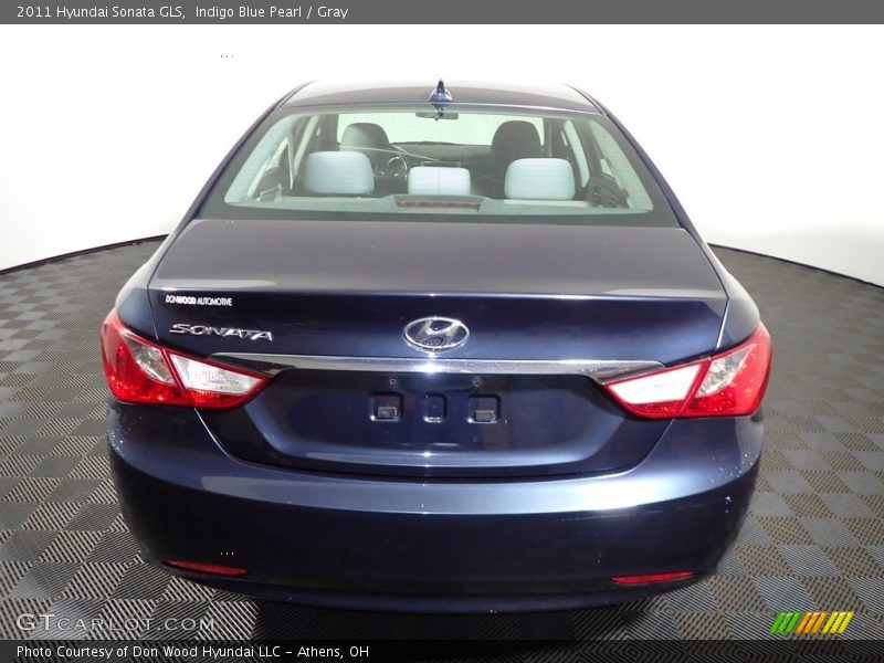 Indigo Blue Pearl / Gray 2011 Hyundai Sonata GLS