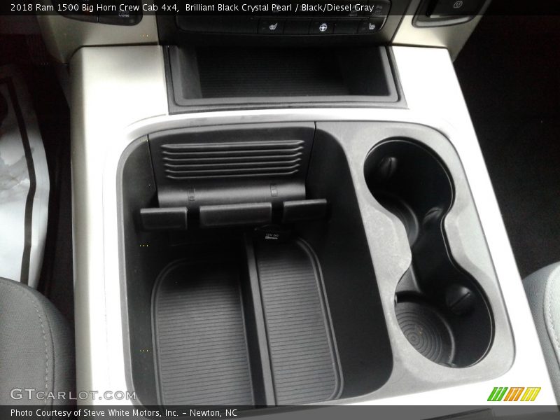 Brilliant Black Crystal Pearl / Black/Diesel Gray 2018 Ram 1500 Big Horn Crew Cab 4x4