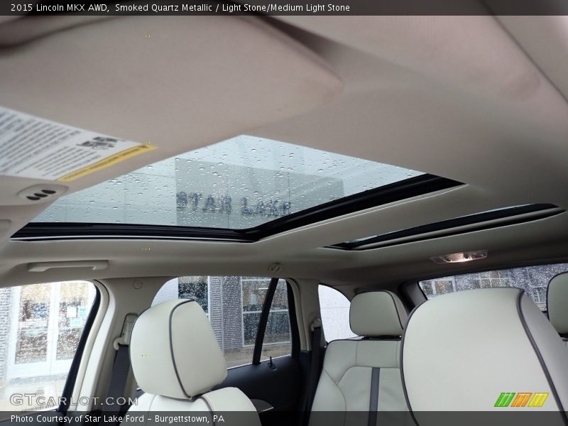 Sunroof of 2015 MKX AWD