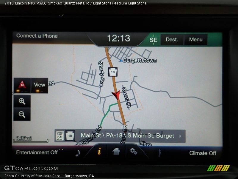 Navigation of 2015 MKX AWD