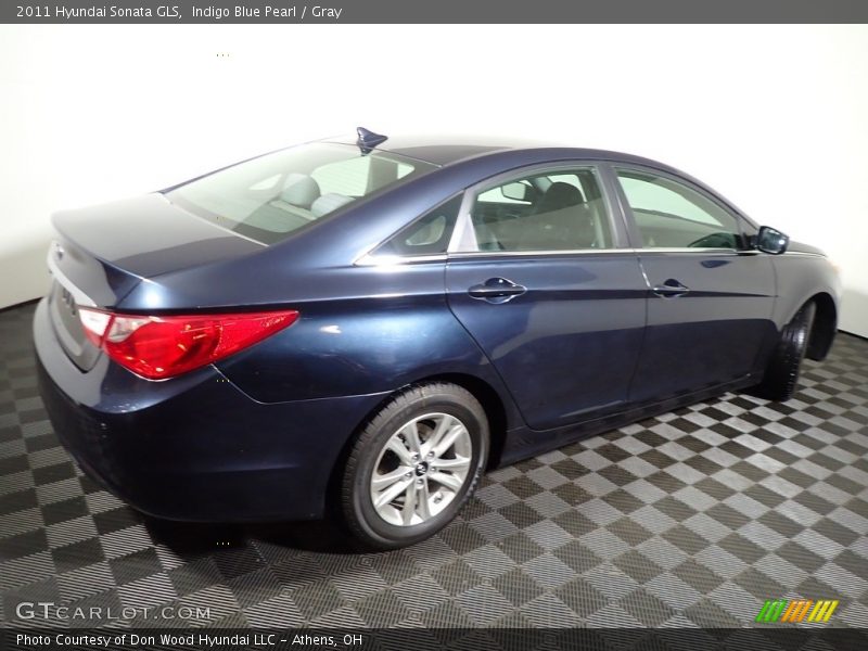Indigo Blue Pearl / Gray 2011 Hyundai Sonata GLS