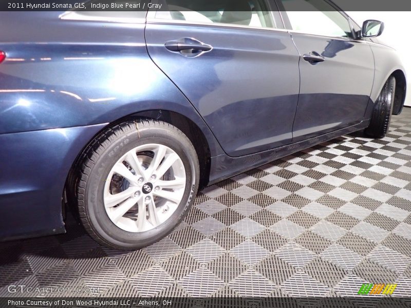 Indigo Blue Pearl / Gray 2011 Hyundai Sonata GLS