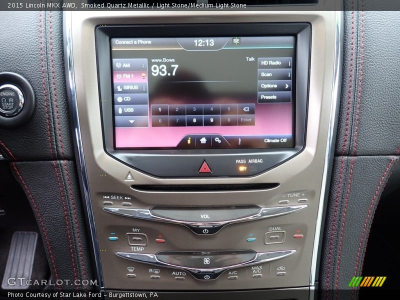 Controls of 2015 MKX AWD